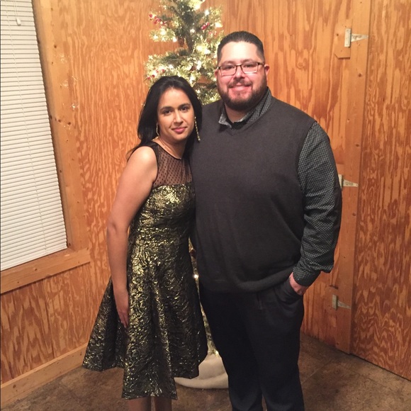 Gold Dressbarn Dress - Picture 2 of 5